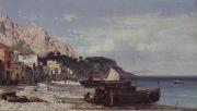 Friedrich Paul Nerly Veduta di Capri Sweden oil painting artist